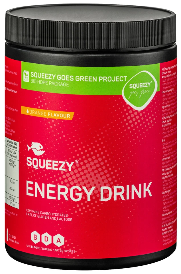 Squeezy Energy Drink 650g Dose (4 Sorten)