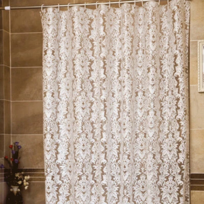 Badezimmer Wasserfest Duschvorhang mit Haken Peva Heim Ländlich Dekor Retro DIY - Bild 1 von 4