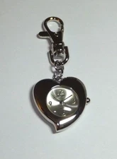 Activa by Invicta Light Champagne Color Dial Quartz Ladies Heart Key Ring Watch