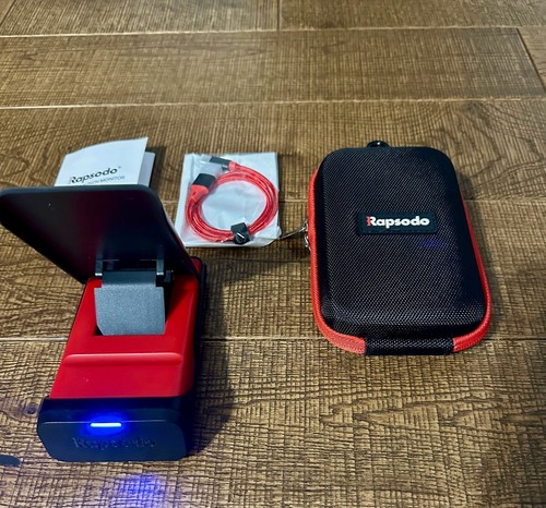 Rapsodo Mobile Launch Monitor (MLM) with Case, Guide and Charging Cable ...