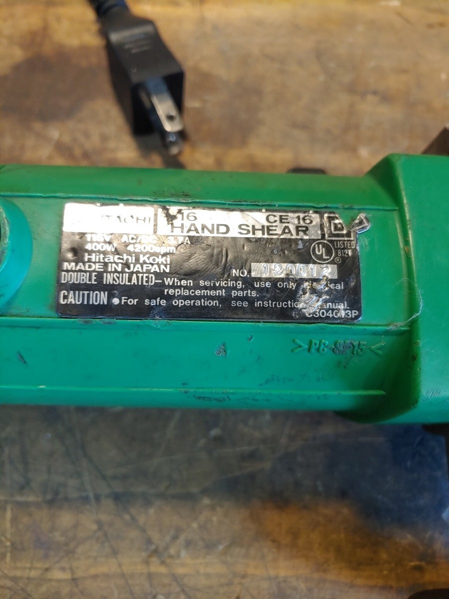 Hitachi CE16 16 Gauge Corded Metal Shear Japan | eBay