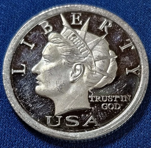 A 2006 Norfed Liberty $5 One Fourth 1/4 Troy Ounce .999 fine silver round