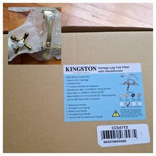Kingston Brass Vintage Wall Mounted Clawfoot Tub Filler Personal Hand Shower PB