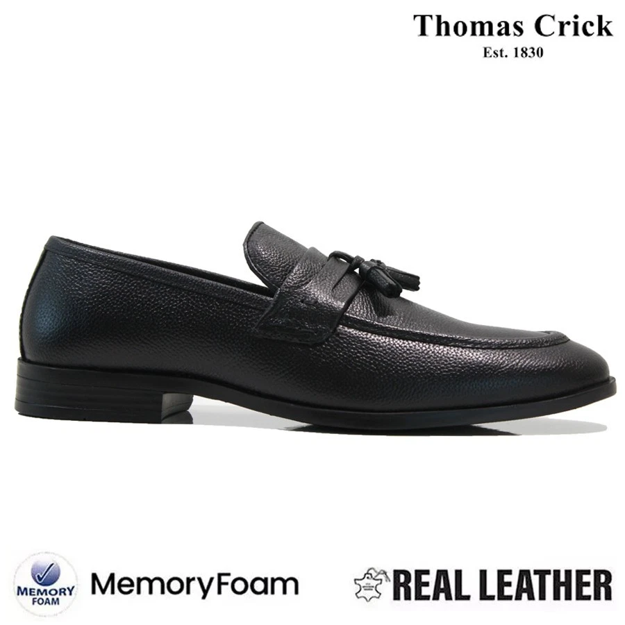 Sears Mens Black Leather Tassel Loafers Vintage Dress Shoes 9.5D 74404 Mens Tassel Loafers for sale | eBay UK main image 4