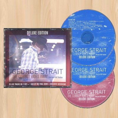 GEORGE STRAIT The Cowboy Rides Away LIMITED 2CD+DVD Live from AT&T Stadium  0506