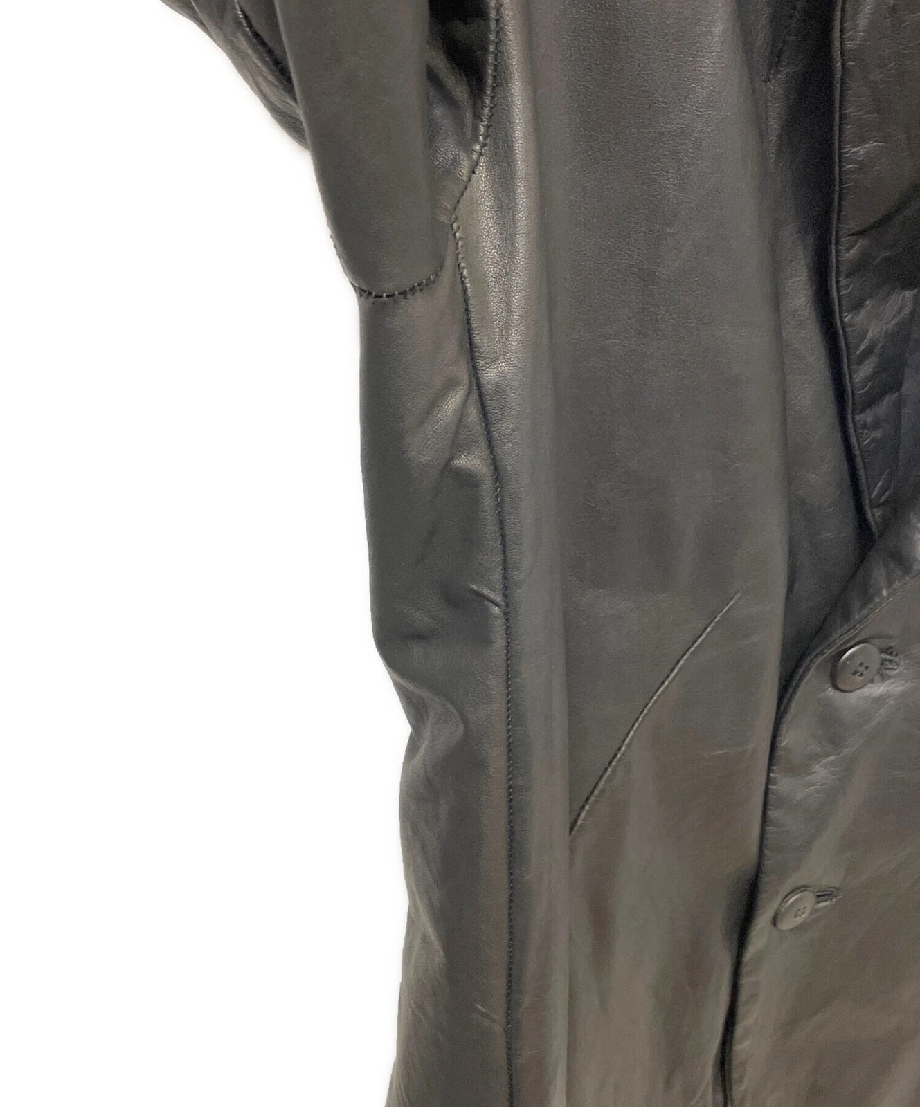 NO,NO,YES! Leather Jacket Made in Japan Men's Size S Black - product detail image 6