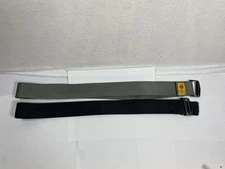 Raine Inc Cargo Strap Belt Men 36 Grey/Black Metal Buckle Outdoor Hunting