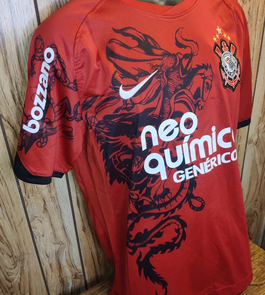 Camiseta de fútbol roja retro Corinthians Foto 4 de 4