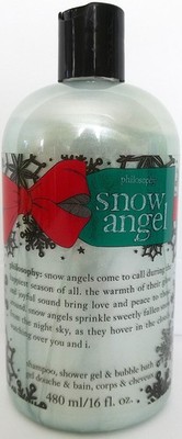 PHILOSOPHY 3-in-1 SNOW ANGEL Shampoo, Shower, Bubble, JUMBO 16 fl. oz., NEW
