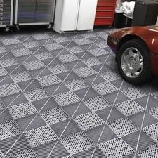 Garage Floor Tiles Interlocking 40 Pack Flooring Tiles 15.75x15.75" for Patio