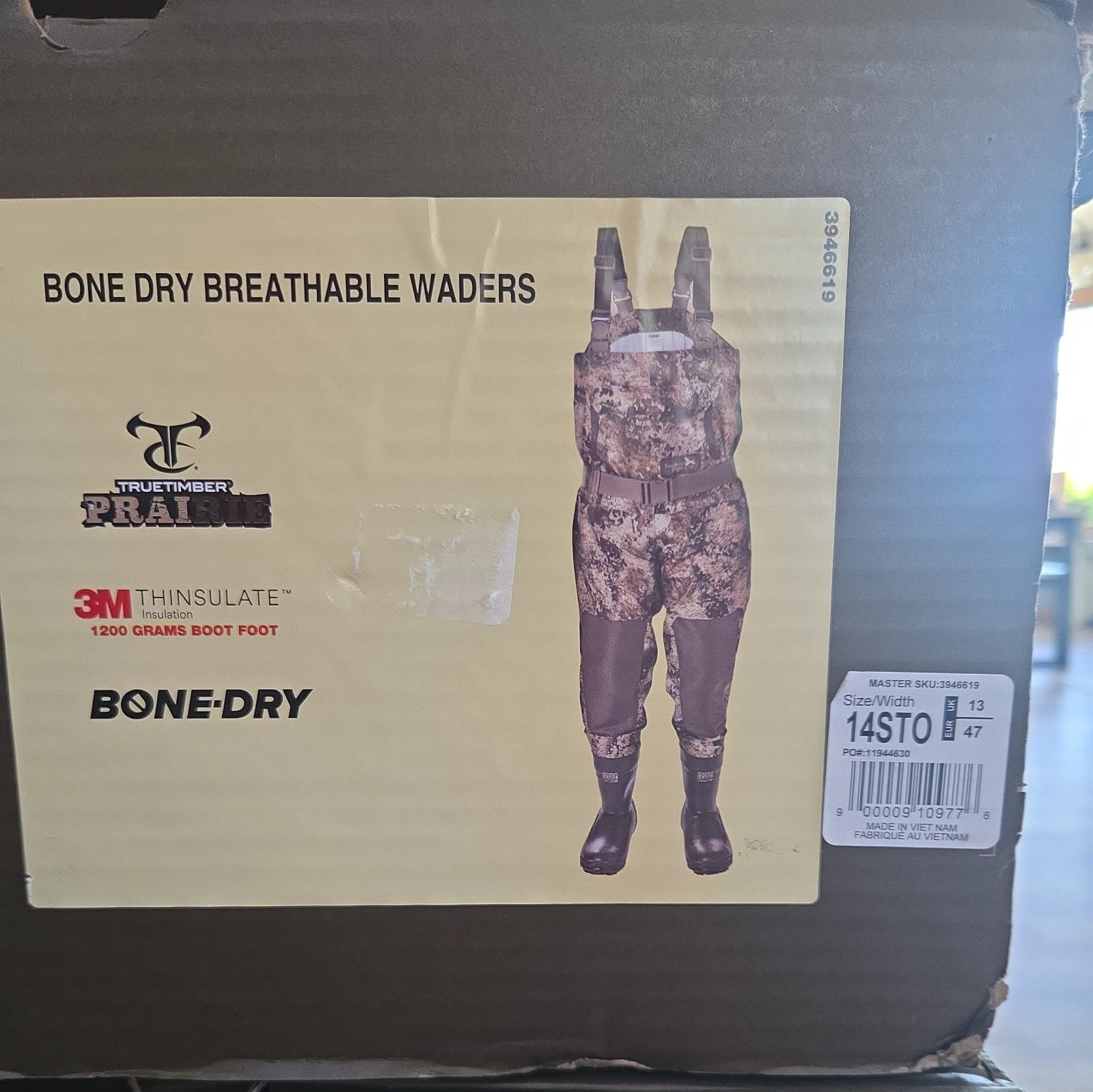 14T Northern Flight Bone Dry Waders, 1200g Insulation Boots
