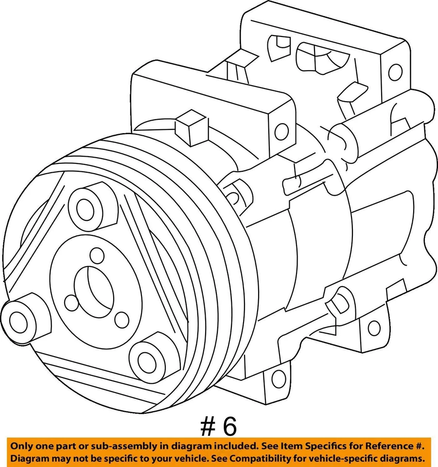 Compresor de aire acondicionado usado se adapta a: Ford Focus SOHC Grado A 2000 Foto 4 de 4