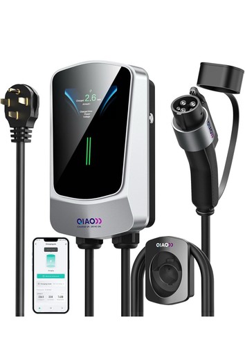 QIAO Level 2 EV Charger, Up to 48A Hardwired Electric Car Charger, Wi-Fi - 第 1/9 張圖片