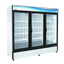 Serv-Ware Merch Glass 3 Door Refrigerator GR72-HC