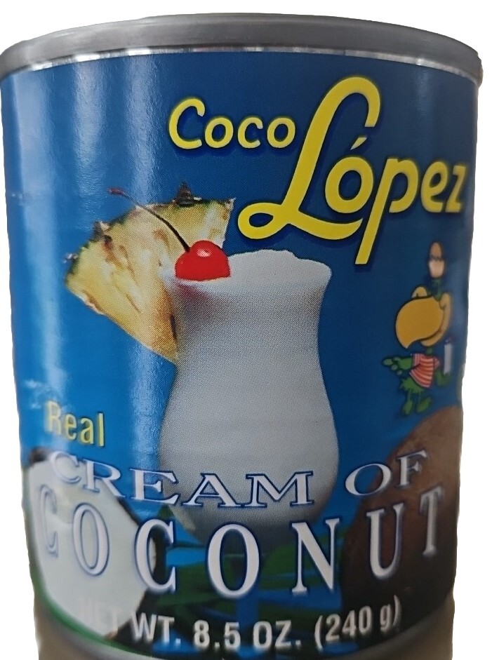 4 Cans-8.5oz. Coco Lopez Real Cream Of Coconut for Piña Colada