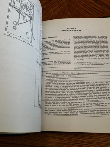 Technical Manual for General Purpose Radio Transmitter Model SBT-350I 1962 VTG - Zdjęcie 6 z 12