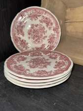 Villeroy & Boch Red Fasan Pattern Salad Plates (5)