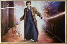 David Tennant Signed Dr. Who 11x17 Poster Cert HOLOGRAM