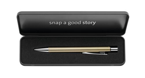 Pelikan Snap K10 Ballpoint Pen in Metal Case, Metallic Gold, Pack of 1, 821247 - Photo 1/5