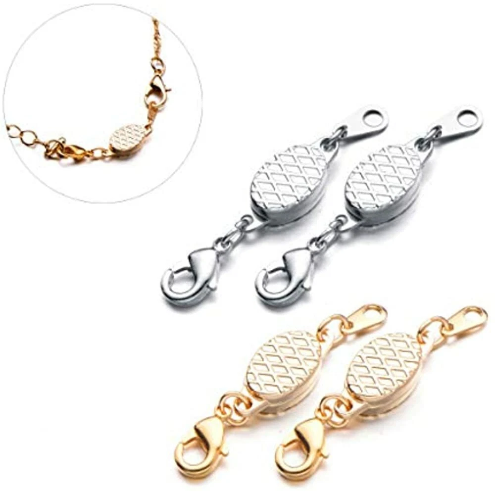 Built-in Safety Locking Magnetic Jewelry Clasp For Necklace And Bracelet  Light