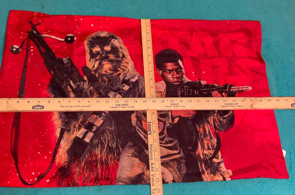 Star Wars Red Pillowcase The Force Awakens EUC - Image 3 of 4
