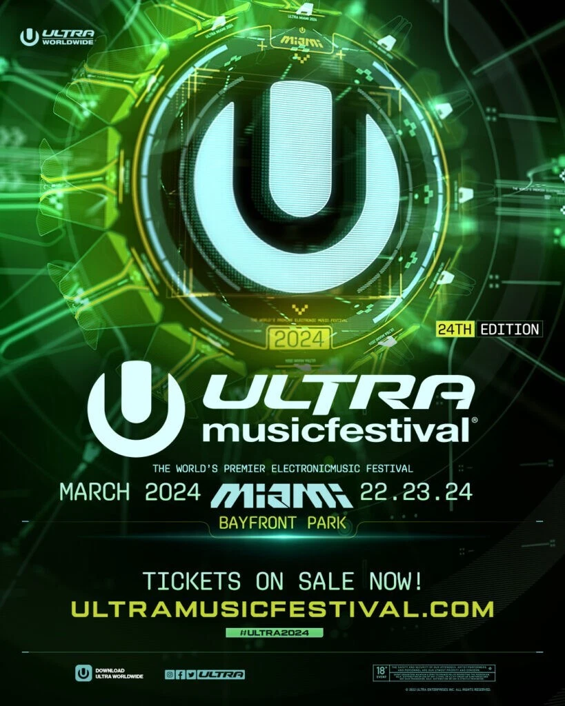 Set Times - Ultra Music Festival March 22, 23, 24 - 2024