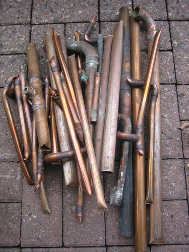 6 kg Kupferschrott Rohre und 7 Kg Messingschrott Sanitär usw. - Bild 2 von 7