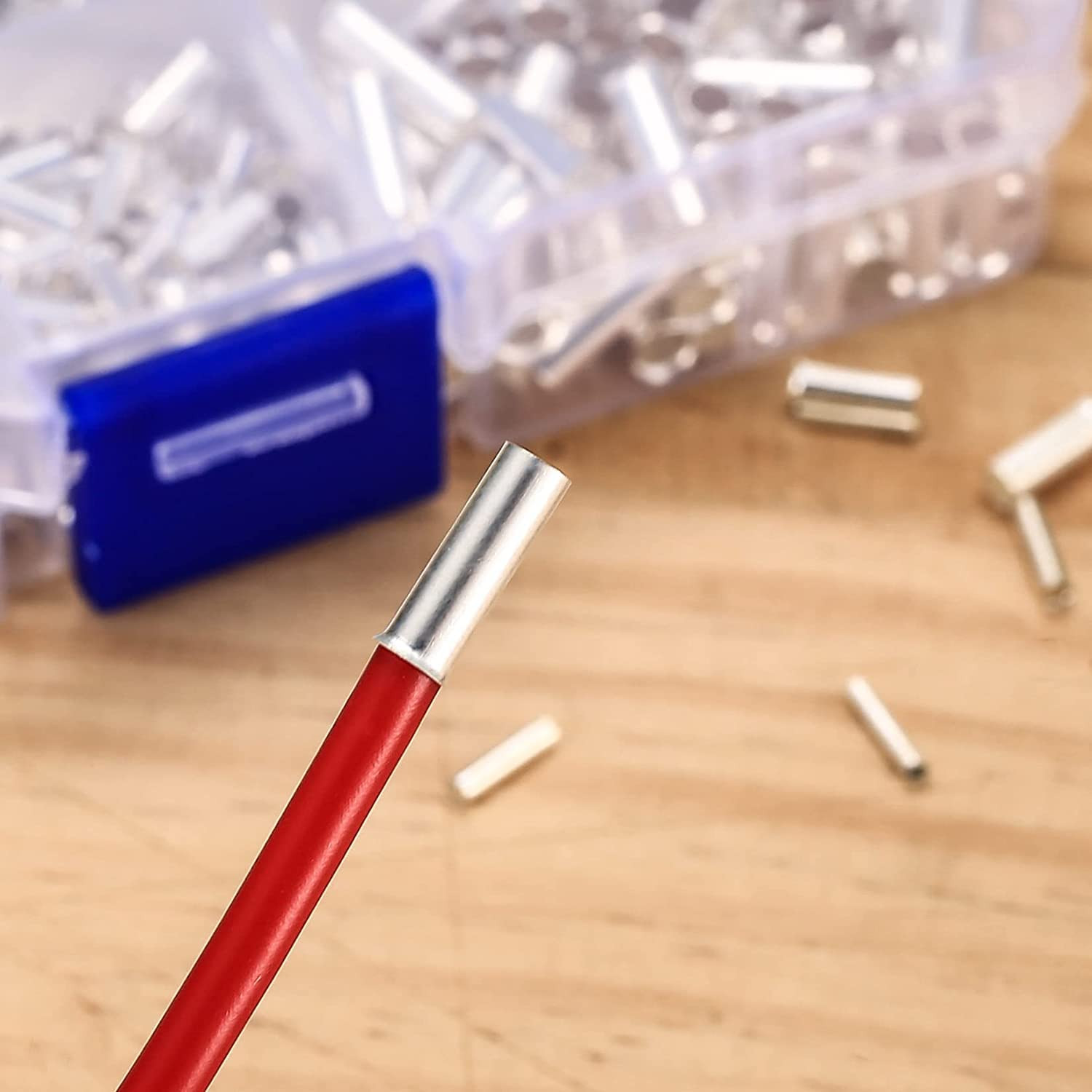 650 Pcs 7 Sizes Wire Ferrules Kit, Tinned Copper Crimp Connectors, 22-18 AWG 16-