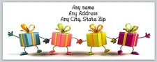 Personalized Address Labels Gift Boxes Christmas (AC 230)