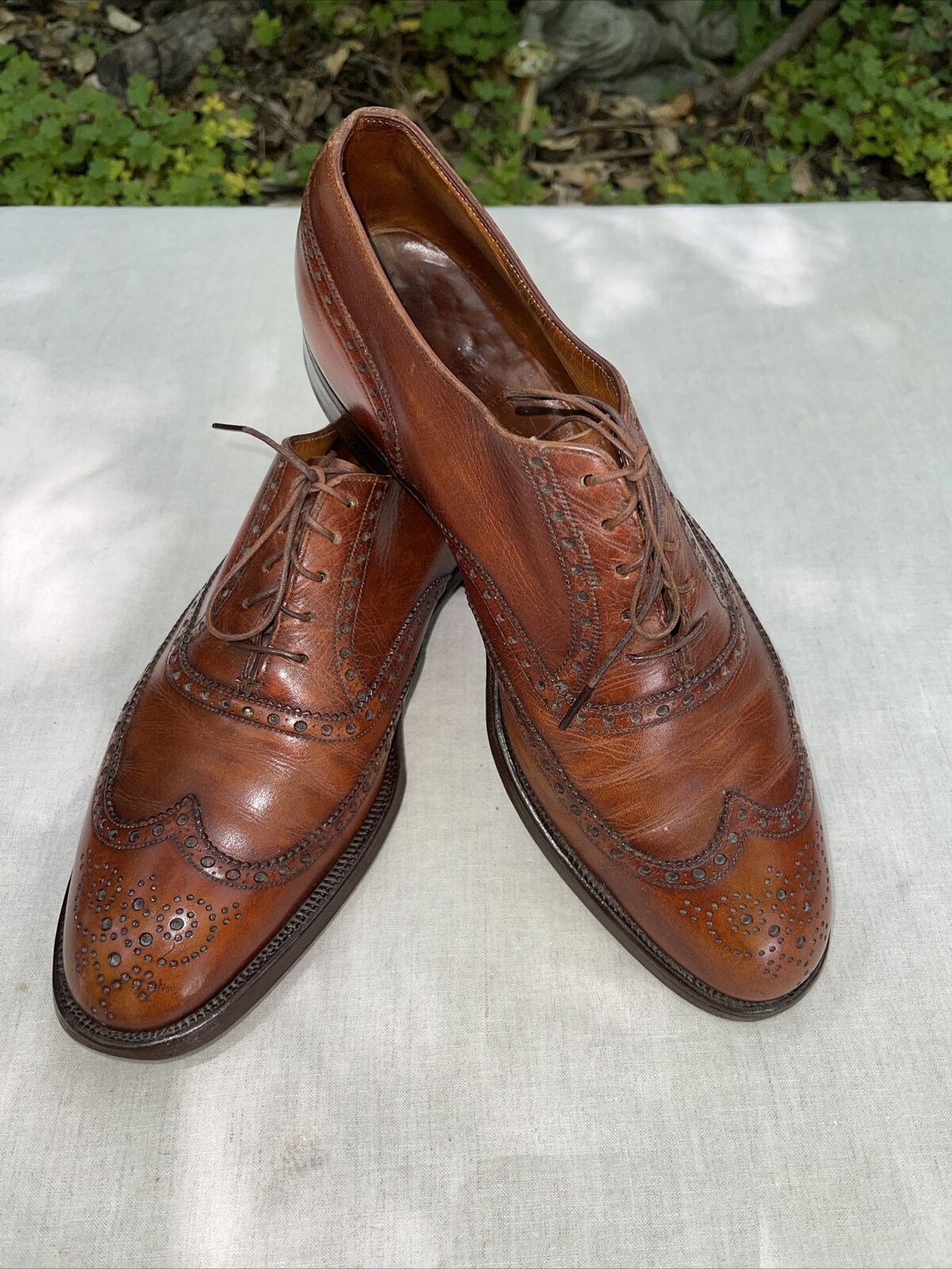 VTG Edward Green Brooks Brothers Calf size 9 Wing… - image 1