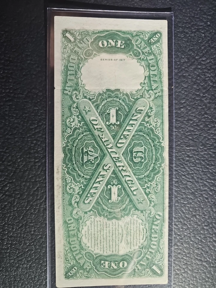 1917 $1 One Dollar Large Note.  - Image 4 of 4