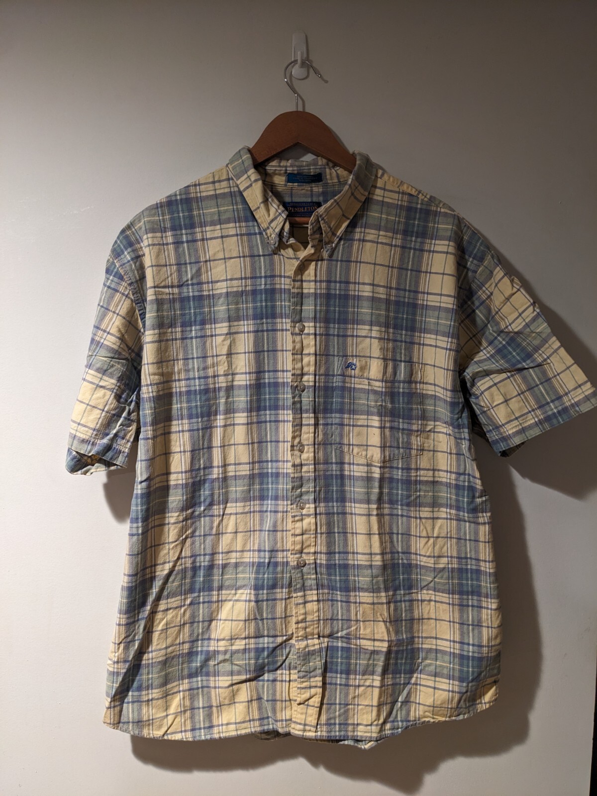 Pendleton Yellow X-Large Button Up Short Sleeve S… - image 1