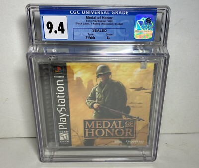 Medal of Honor (Sony PlayStation 1, 1999) PS1 SEALED CGC 9.4A+