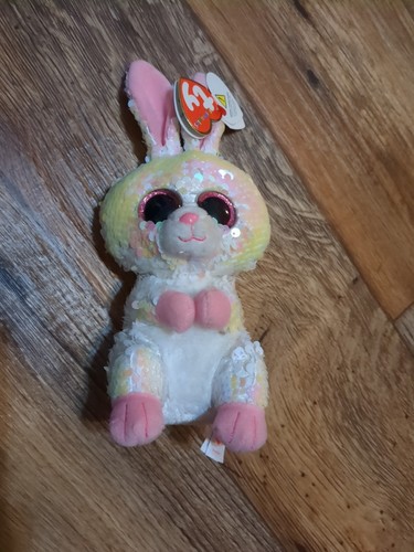 Ty Beanie Boos Bonnie Sequin Bunnie Bunny Rabbit 7