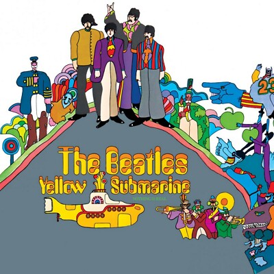 The BEATLES Yellow Submarine BANNER 2x2 Ft Fabric Poster Tapestry