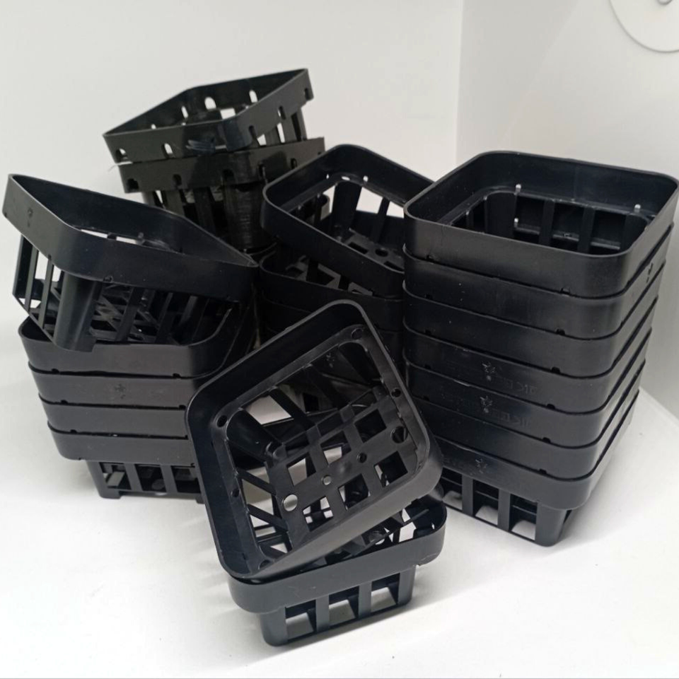 Vanda Orchid Mesh Pots Net Baskets Black Plastic Hydro Air Plant Décor