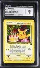 CGC 9 MINT Birthday ____'s Pikachu 24 Black Star Promo Holo SWIRL Pokemon Card