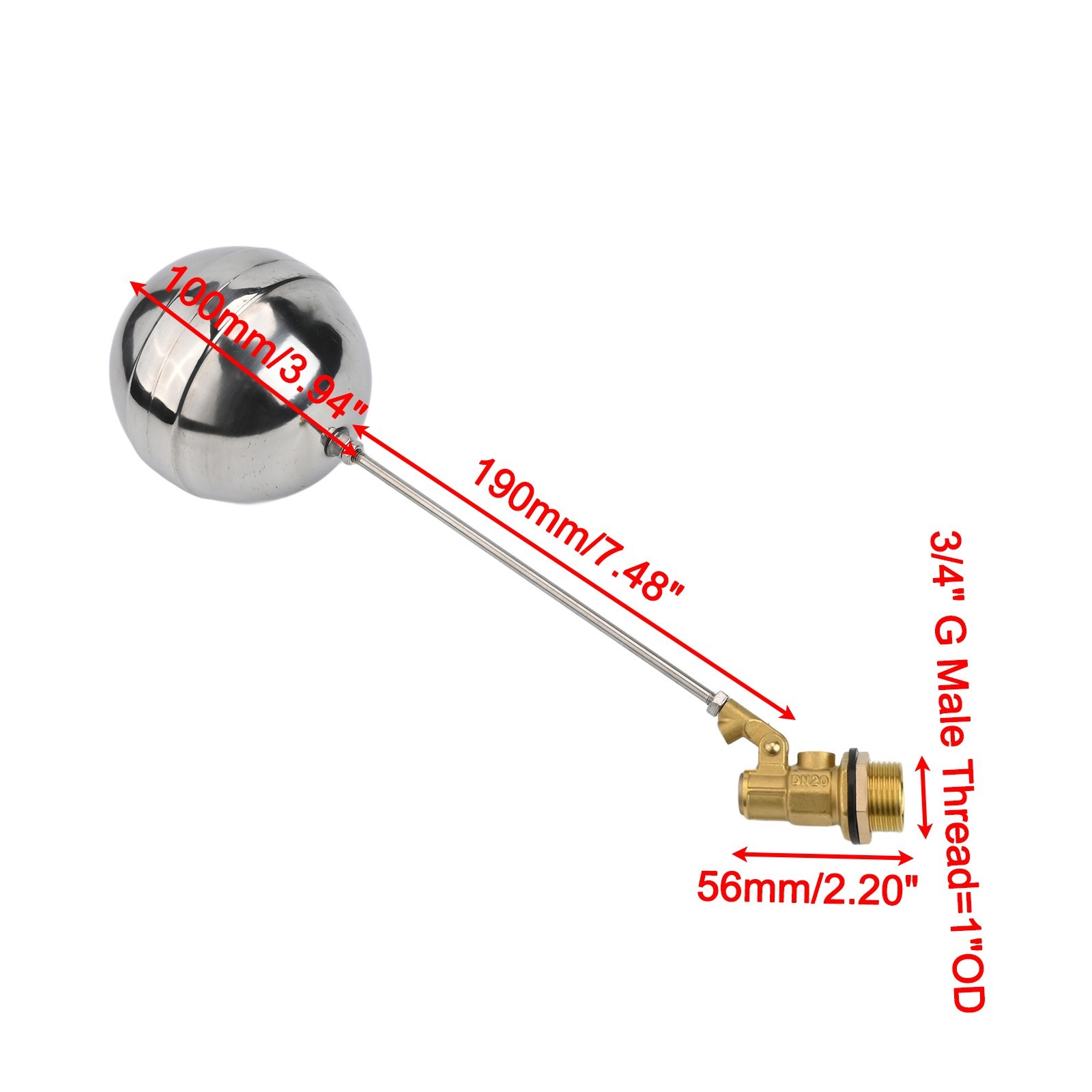 High Temperature Resistant Stainless Steel Float Valve For Water Systems