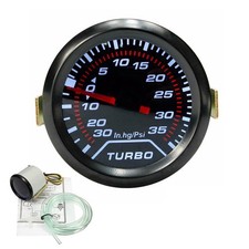 Universal Car Turbo Boost Pressure Gauge 0-35 Psi Meter Smoked Dials 2" 52mm