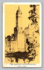 1955 The Sherry-Netherland Hotel New York City Vtg Postcard Estes Nacey Kefauver