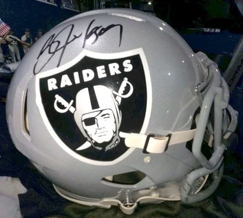 BO JACKSON Signed Autographed Full Size AUTHENTIC Raiders Helmet BECKETT