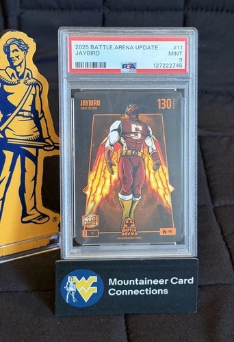 Jayden Daniels RC JAYBIRD Bo Jackson Battle Arena Alpha Update Fire - PSA 9 -