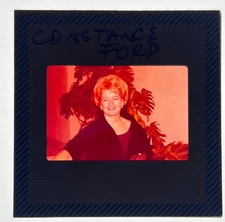 1960'S CONSTANCE FORD Orig. Candid Photo 35mm slide transparency #357 (RED BASE)