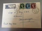 GB STAMPS RARE FIRST DAY COVER 1954 NEW WILDINGS 8 FEB REG BELFAST