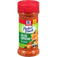 McCormick Perfect Pinch Salad Supreme Seasoning, 4.34 Ounce Pack of 1 , red