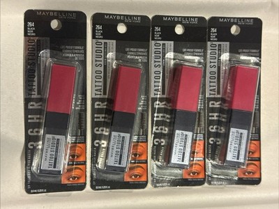 (4) Maybelline Tattoo Studio Brow Styling Gel 0.20 fl oz Each 264 - Black