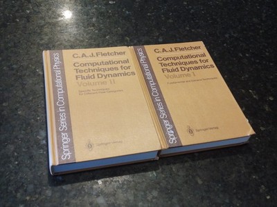computational techniques for fluid dynamics Vol 1 & 2 C. A. J. Fletcher HC 1988