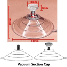 10PCS Suction Cup Hooks with Screw Nut 60mm Thickening PVC Sucker Vacuum Suction