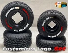 Customized Tire Lettering Sport ATV Create your own Tyre Sticker SET for 4 tyres