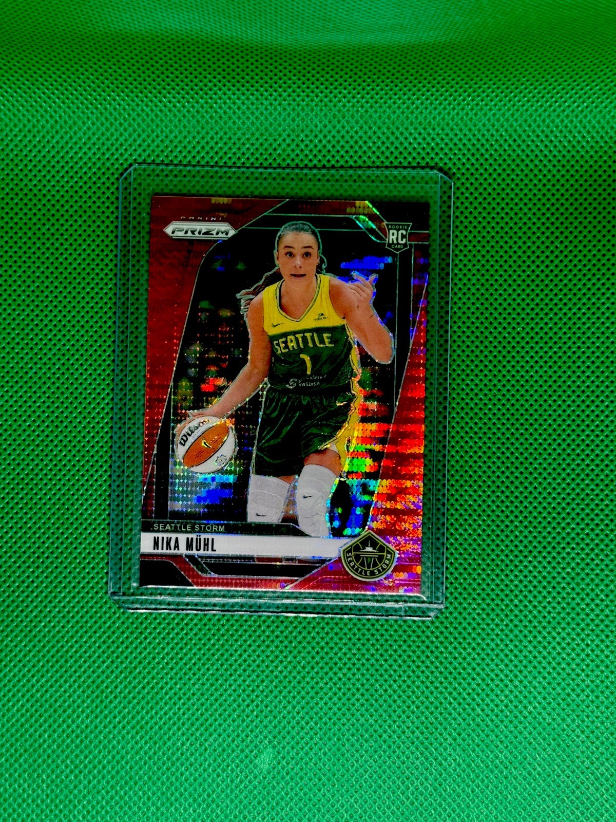 2024 Panini Prizm WNBA #75 Nika Muhl Red Pulsar Prizms #/299